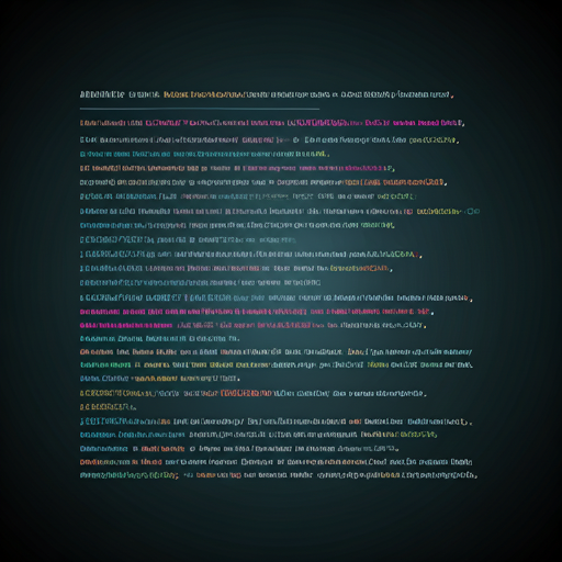 Enterprise web application source code on screen